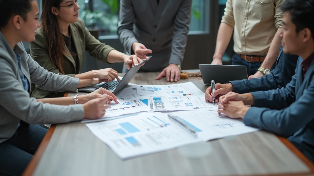 Team strategy meeting