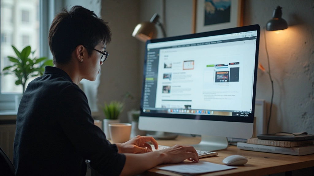 Landing page design mockup