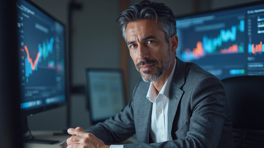 Business analyst reviewing lead scoring model and qualification metrics on dashboard