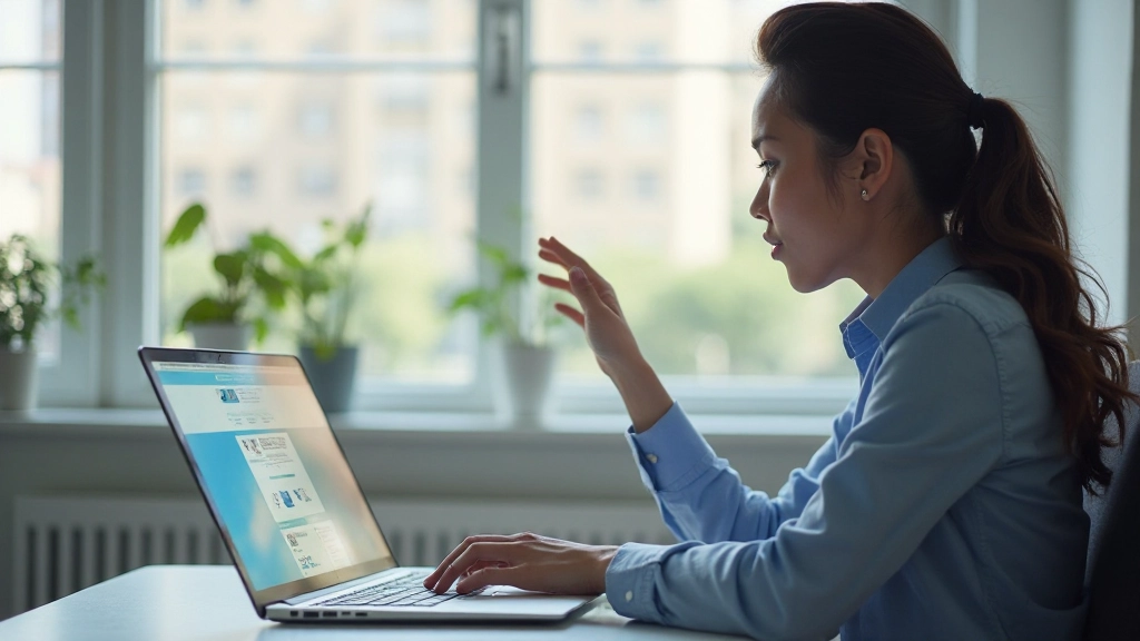 Laptop screen displaying landing page headline testing comparison with two different headline variations